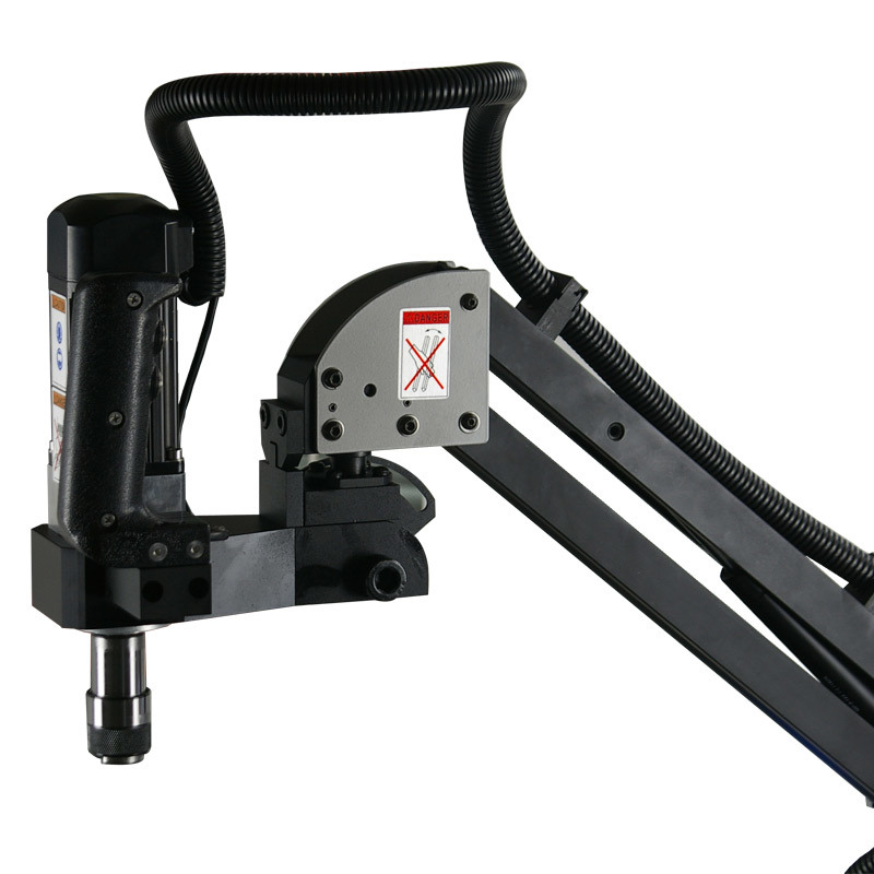 M12 (1/2 Inch) Tapping Machine - 1000mm Reach Pantographic Arm and Collet Set - 220V Electric Motor