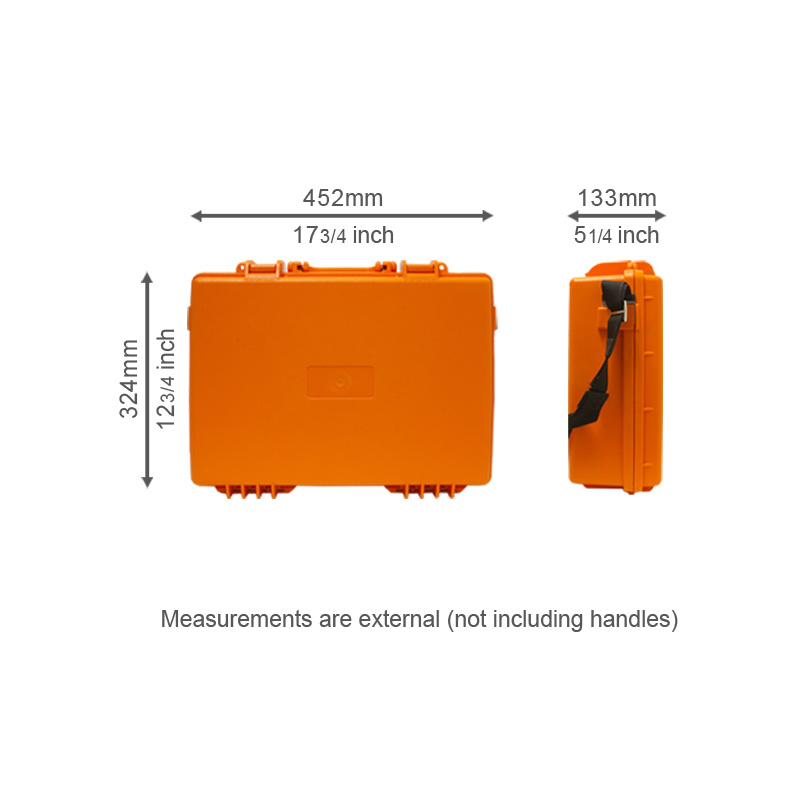 Hurricane Waterproof and Shockproof Plastic Case - Orange (452X324X133mm)