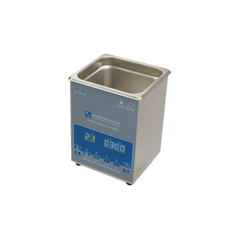 Professional 2 Litre Digital Cavitek Ultrasonic Cleaner Tank with Heated Bath -220V