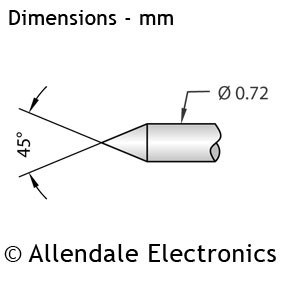 P75 - 45&deg; Spear Point - (128g Heavy Spring)