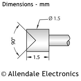 P75 - 90&deg; Concave Head - (128g Heavy Spring)