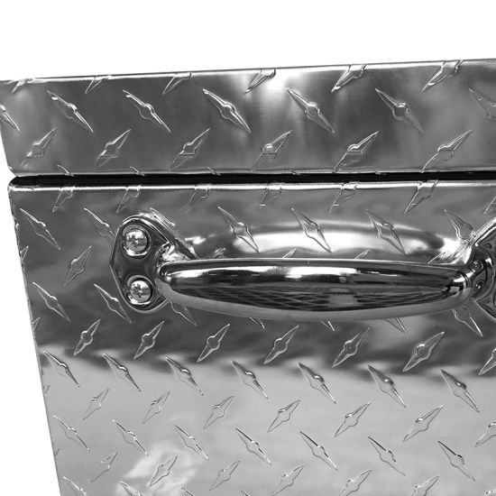 Full Aluminium Storage Case, Heavy Duty Diamond Plate (898X484X383mm)
