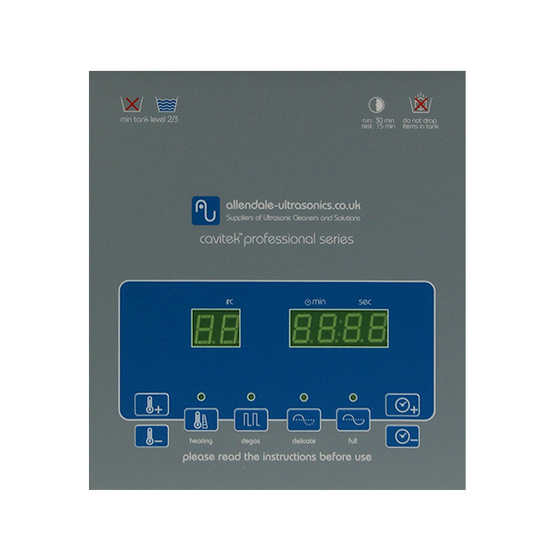 Professional 2 Litre Digital Cavitek Ultrasonic Cleaner Tank with Heated Bath -220V