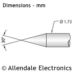 P125 - 30&deg; Spear Point (150g Light Spring)