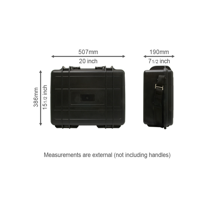 Hurricane Waterproof and Shockproof Plastic Case - Black