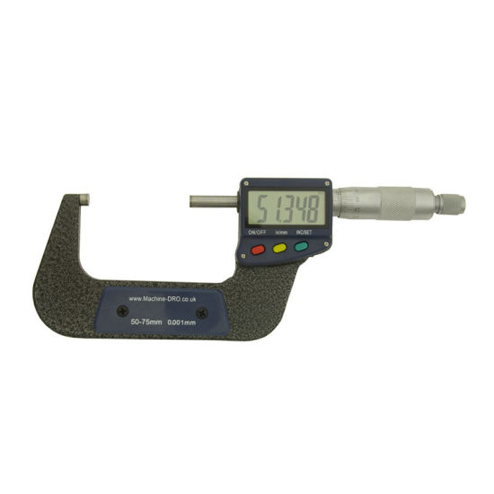 50-75mm (2-3 Inch) External/Outside Digital Micrometer with Large Display
