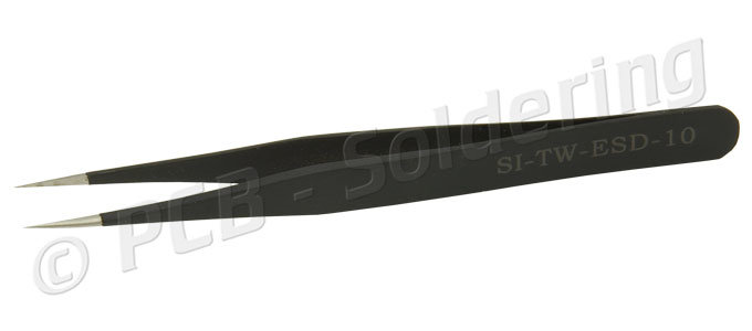 110mm Stainless Steel ESD Safe Pointed Tweezer