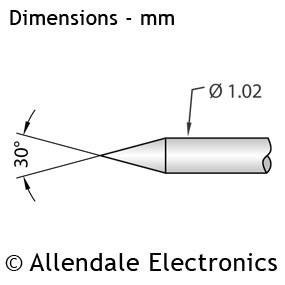 P160 - 30&deg; Spear Point - (110g Light Spring)