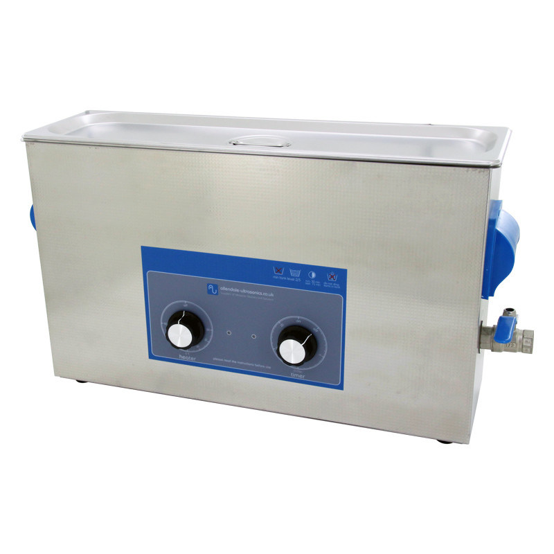 10L Long Heated Ultrasonic Cleaner - 40 kHz