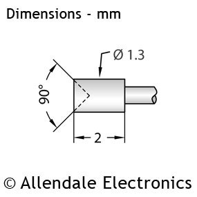 P111 - 90&deg; Concave Head (150g Heavy Spring)