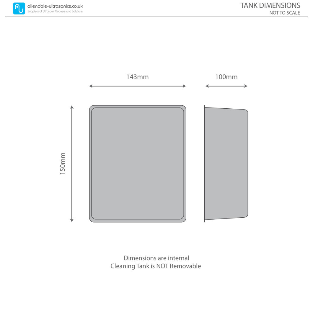 2 Litre Digital Ultrasonic Cleaner Tank with Heated Bath -220V