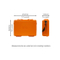 Hurricane Waterproof and Shockproof Plastic Case - Orange (452X324X133mm)