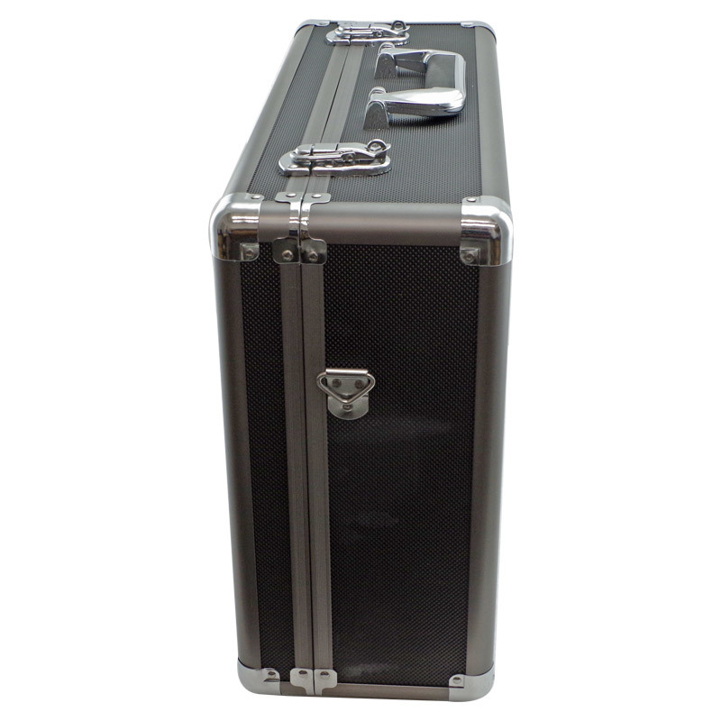 Large Protective Gun Metal Grey Flight Case 460 X 340 X 170mm with Cubed Foam