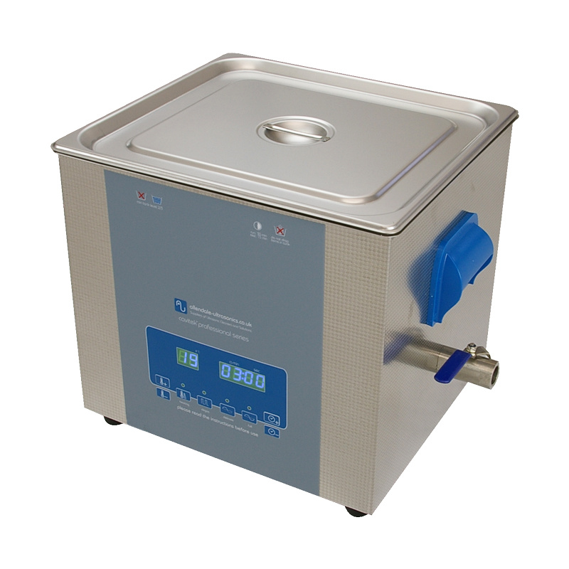 Professional 13 Litre Digital Cavitek Ultrasonic Cleaner Tank with Heated Bath -220V