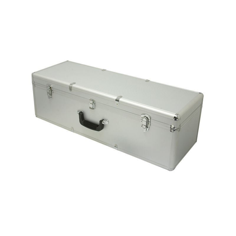 Long Silver Aluminium Flight Case 850X295X270mm
