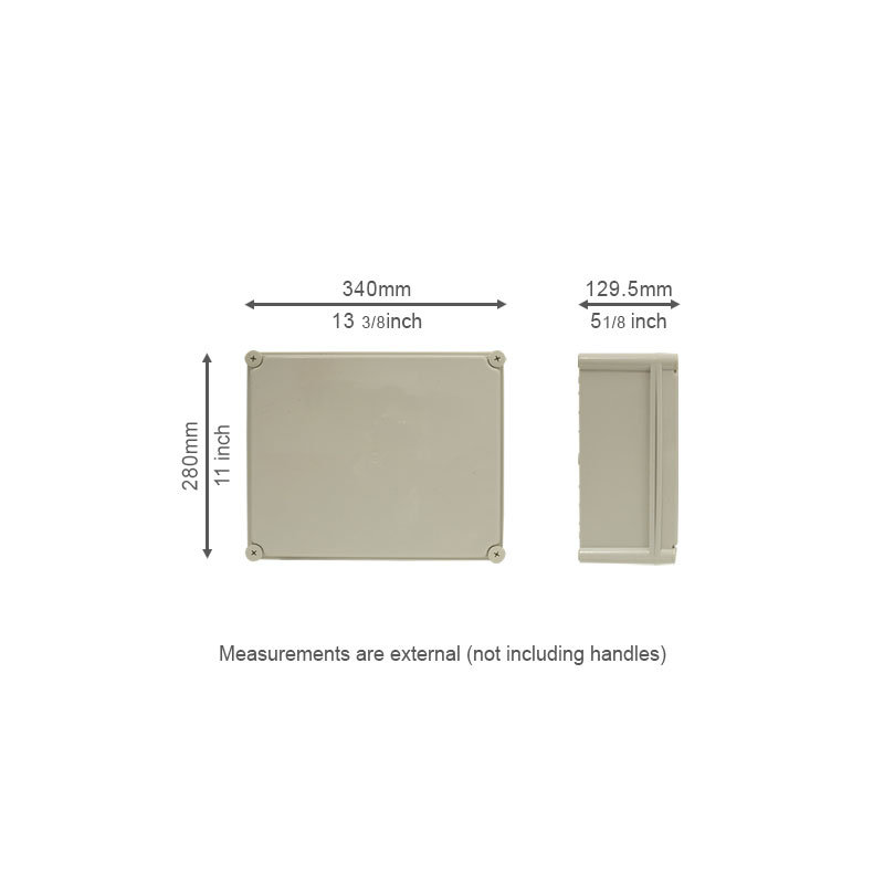 Sealed ABS Plastic Enclosure (340X280X129.5mm)