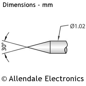 P100 - 30&deg; Spear Point - (150g Light Spring)
