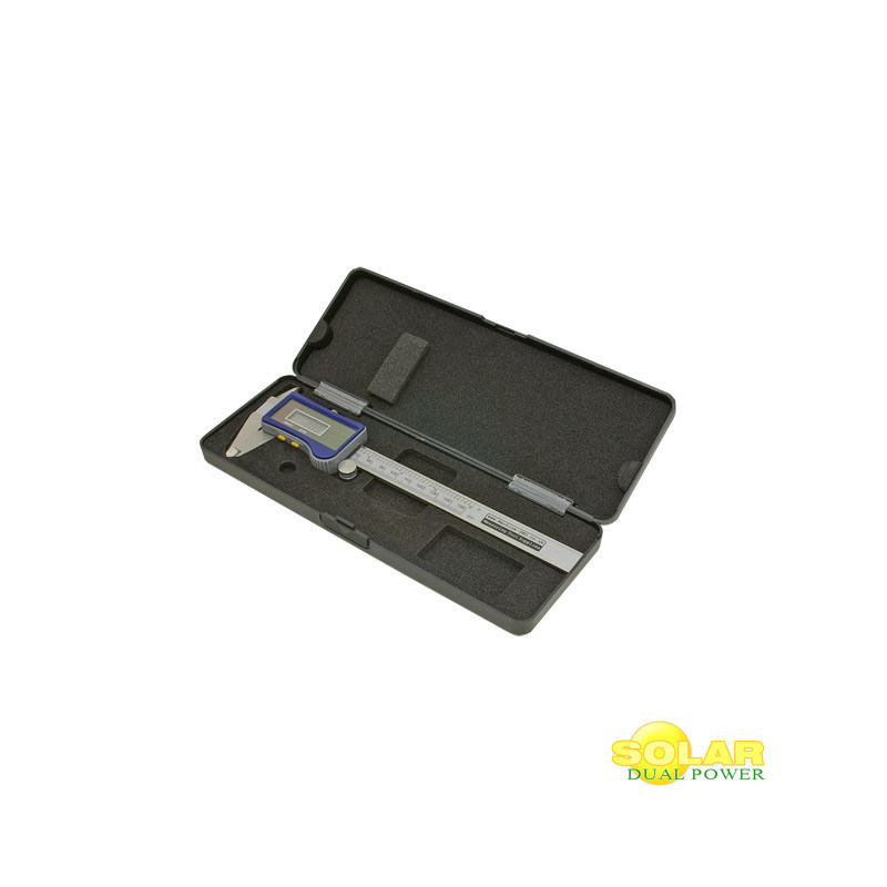 Solar Power Digital Caliper with Battery Back up- 150mm (6