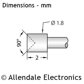 P160 - 90&deg; Concave Head - (150g Heavy Spring)