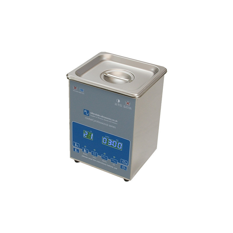 Professional 2 Litre Digital Cavitek Ultrasonic Cleaner Tank with Heated Bath -220V