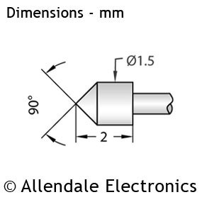P100 - 90&deg; Convex Head (250g Heavy Spring)
