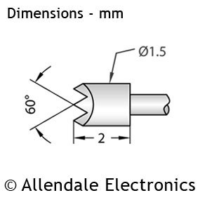 P100 - Serrated Head 1.5mm Dia - (250g Heavy Spring)