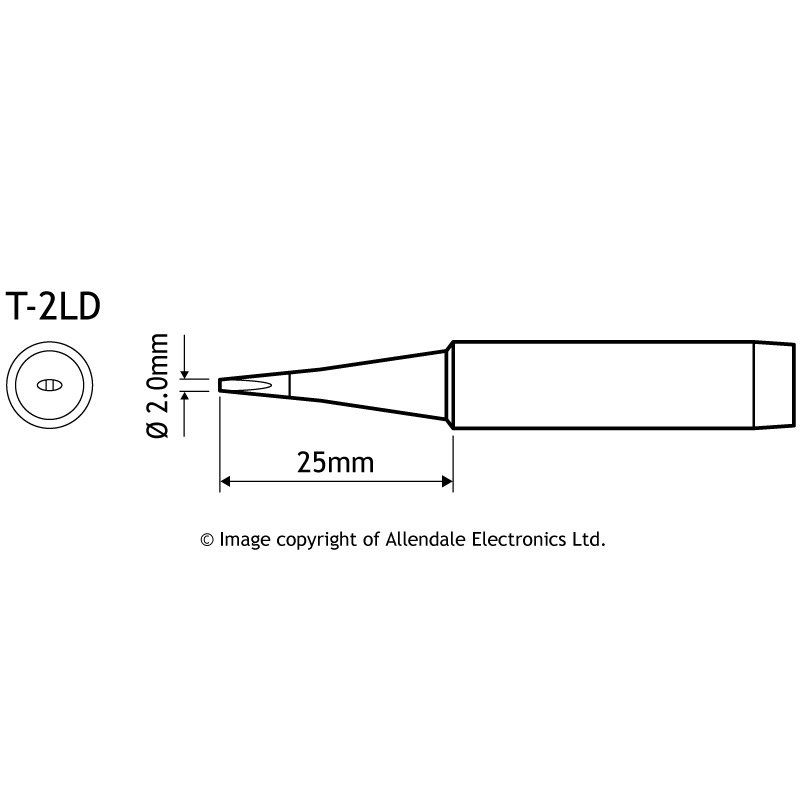 Aoyue T-2LD Chisel Type Soldering Iron Tip