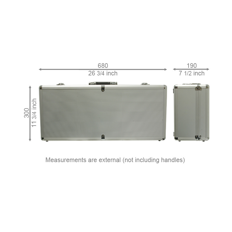 Aluminium Flight Case (680X300X190mm)