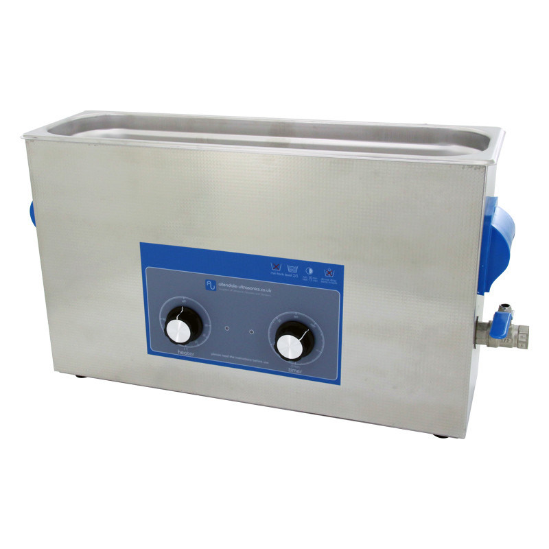 10L Long Heated Ultrasonic Cleaner - 40 kHz