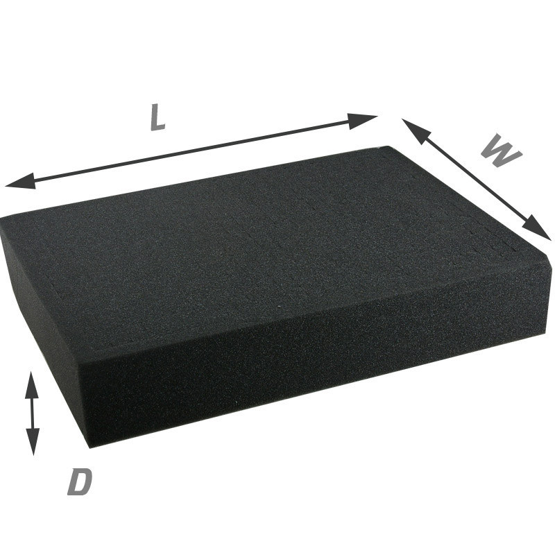 Cubed Foam Block 420 X 280 X 150mm Insert for En-AC-Fy-A030 Flight Case