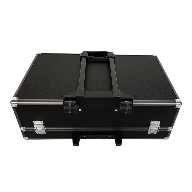 Aluminium Flight Case with Trolley (598X380X204mm)